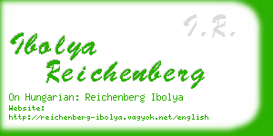 ibolya reichenberg business card
